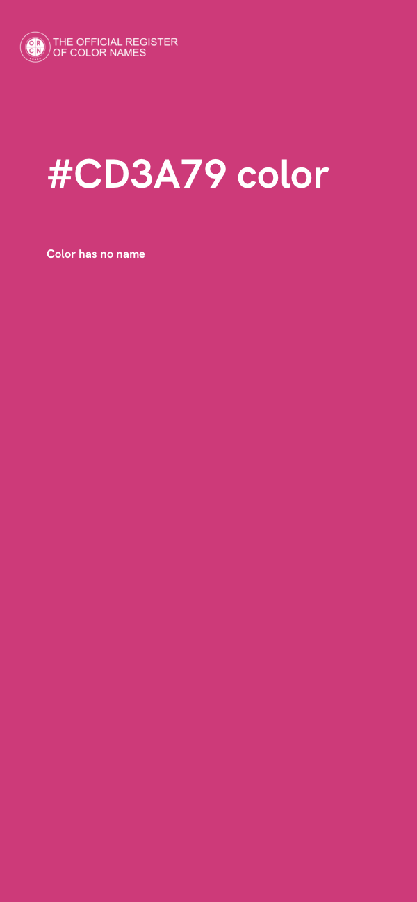 #CD3A79 color image