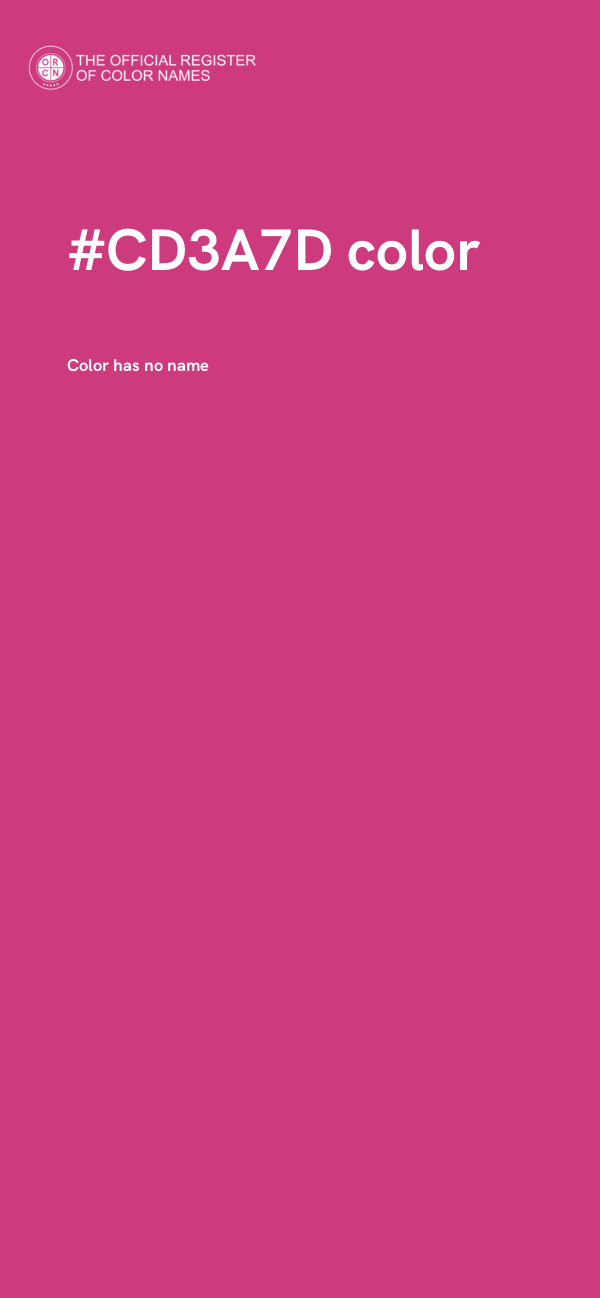 #CD3A7D color image