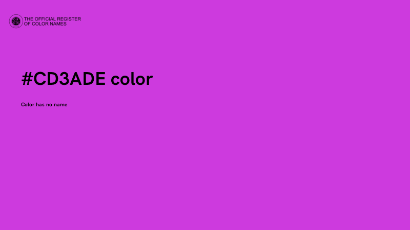 #CD3ADE color image
