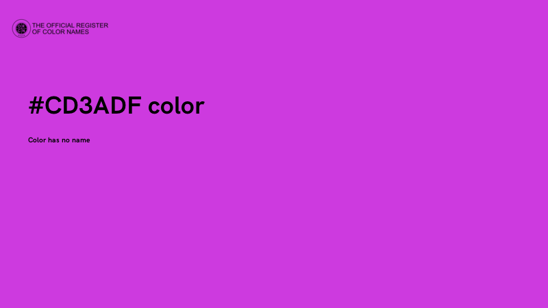 #CD3ADF color image