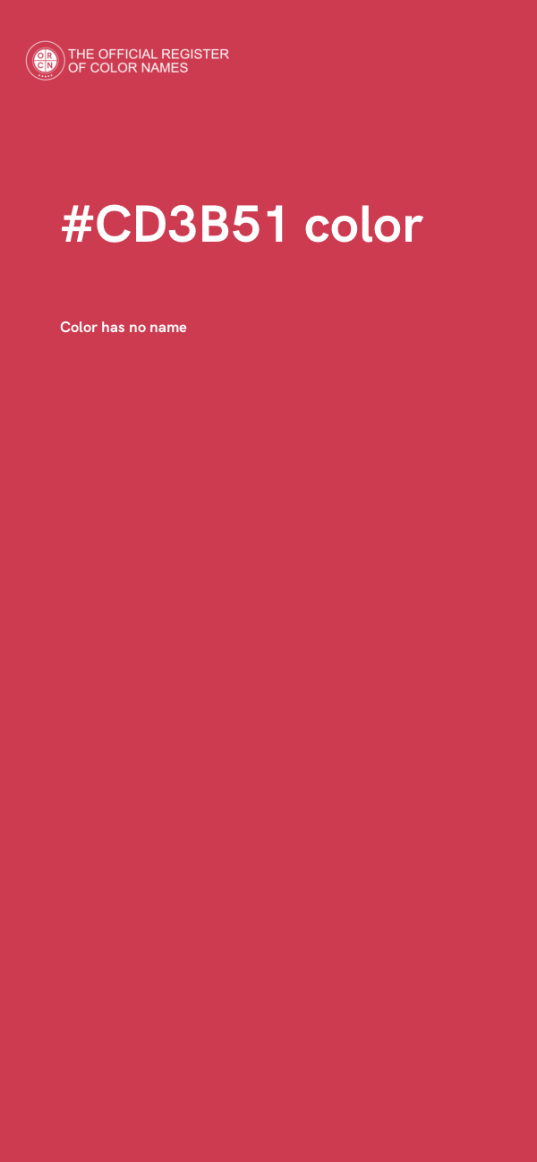 #CD3B51 color image
