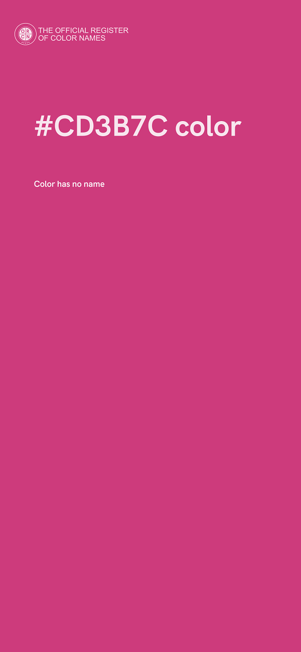 #CD3B7C color image