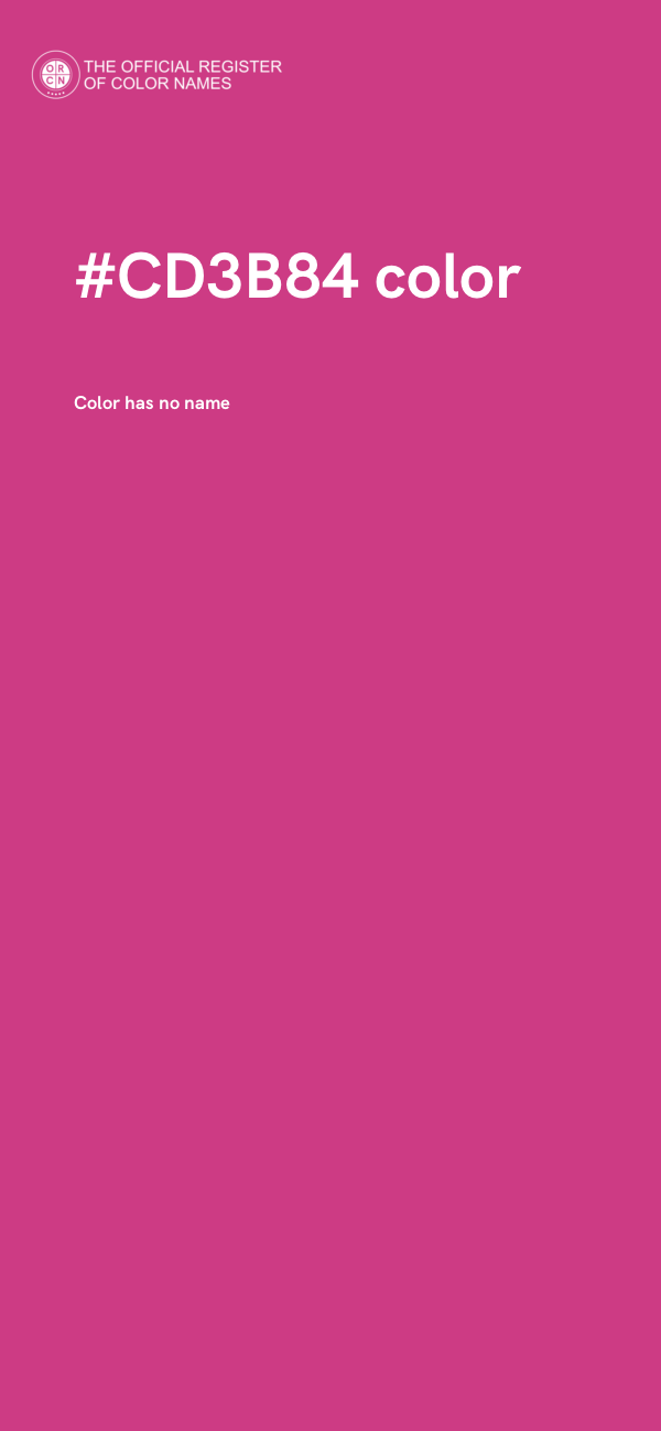 #CD3B84 color image