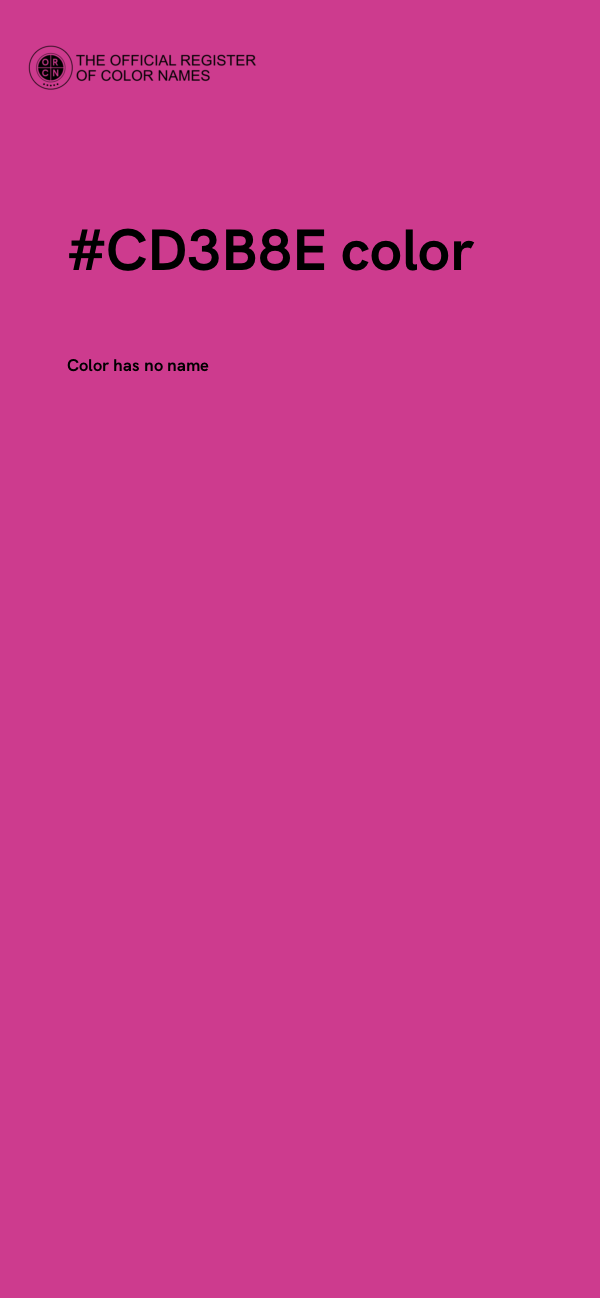 #CD3B8E color image