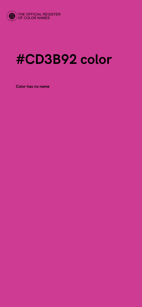 #CD3B92 color image