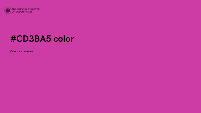 #CD3BA5 color image