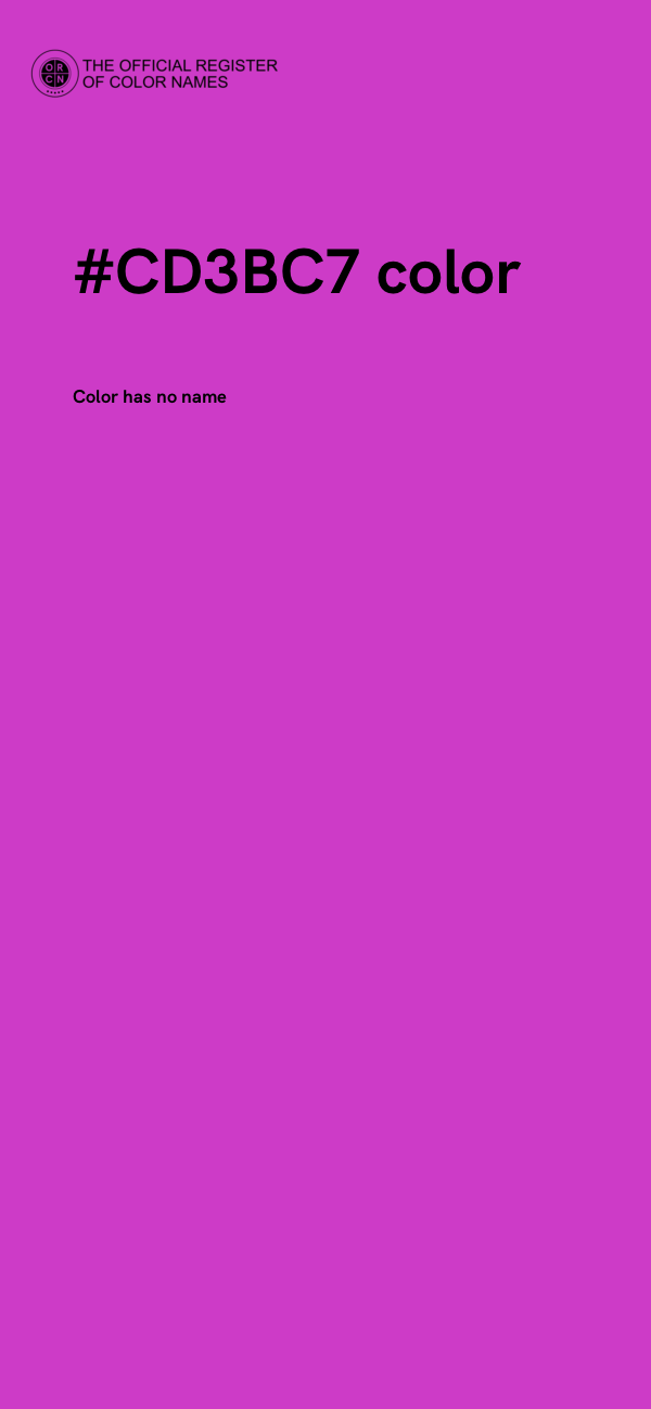 #CD3BC7 color image