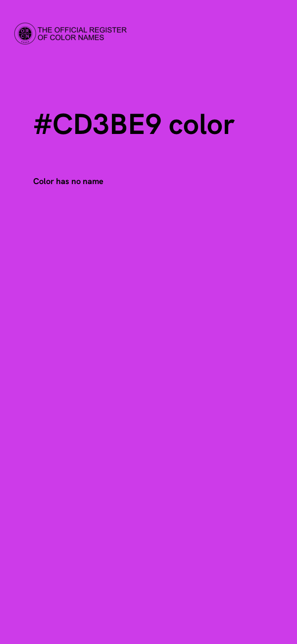 #CD3BE9 color image