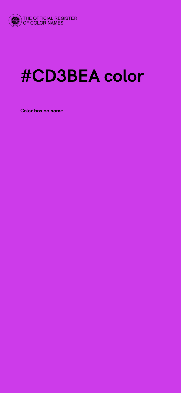 #CD3BEA color image