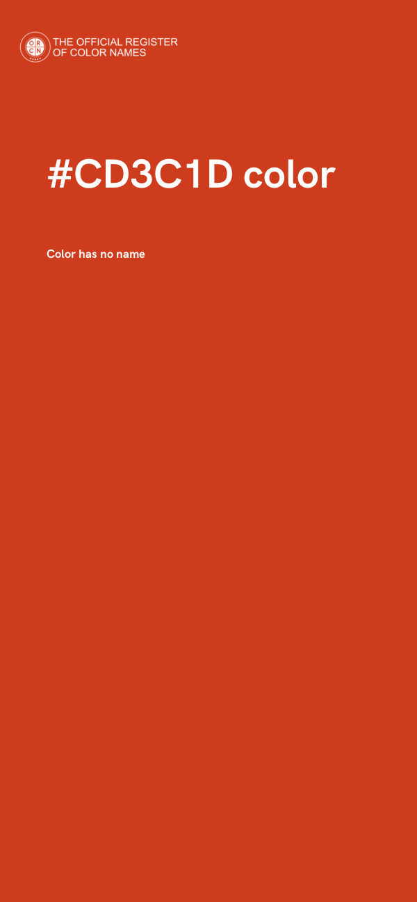#CD3C1D color image