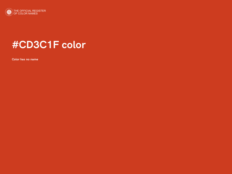 #CD3C1F color image