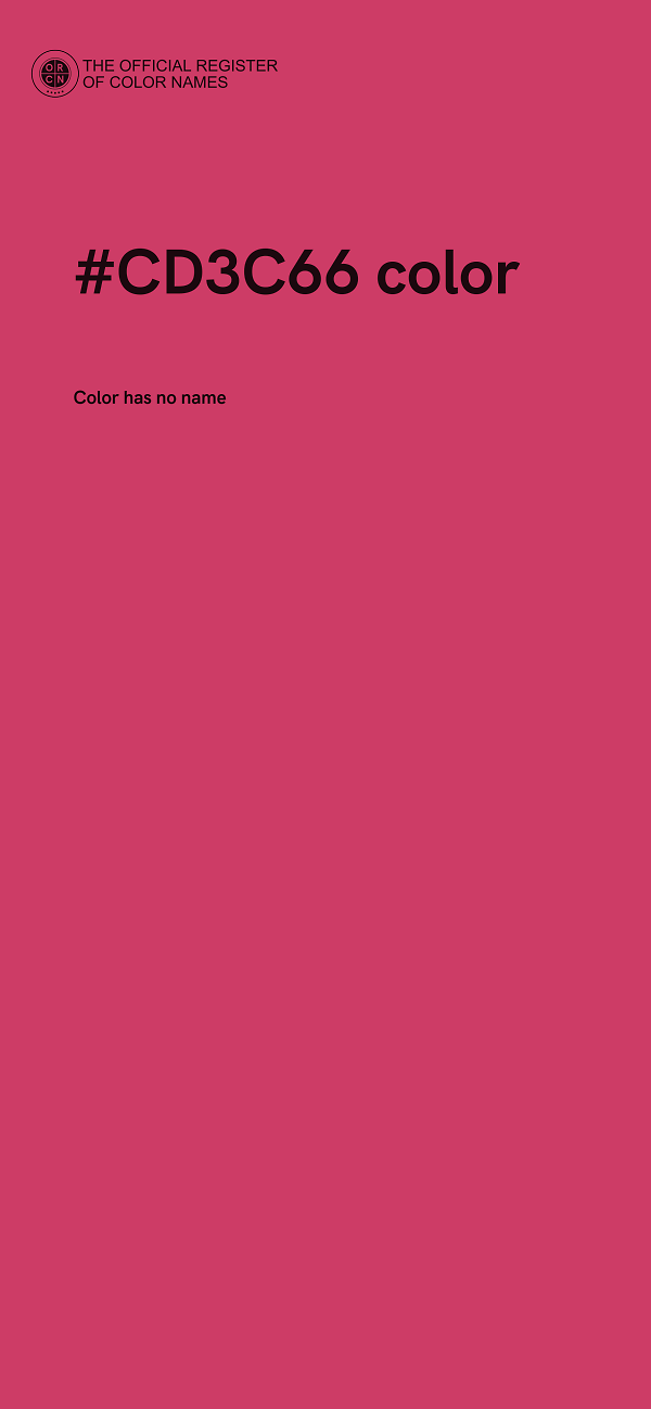 #CD3C66 color image