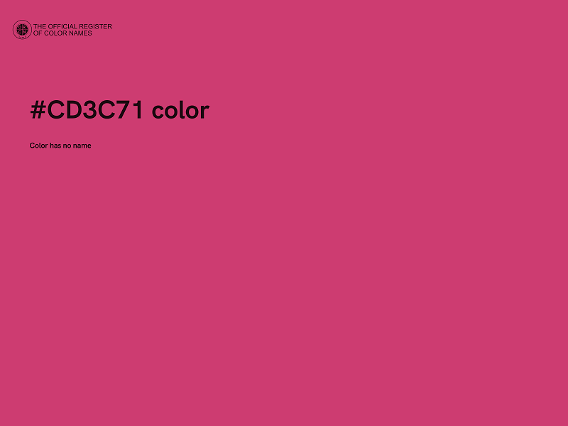 #CD3C71 color image