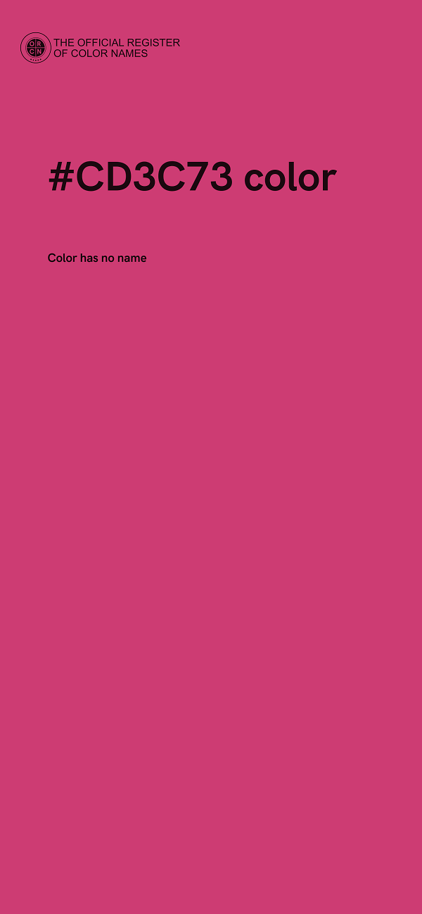 #CD3C73 color image