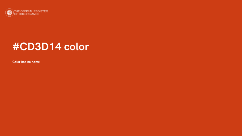 #CD3D14 color image