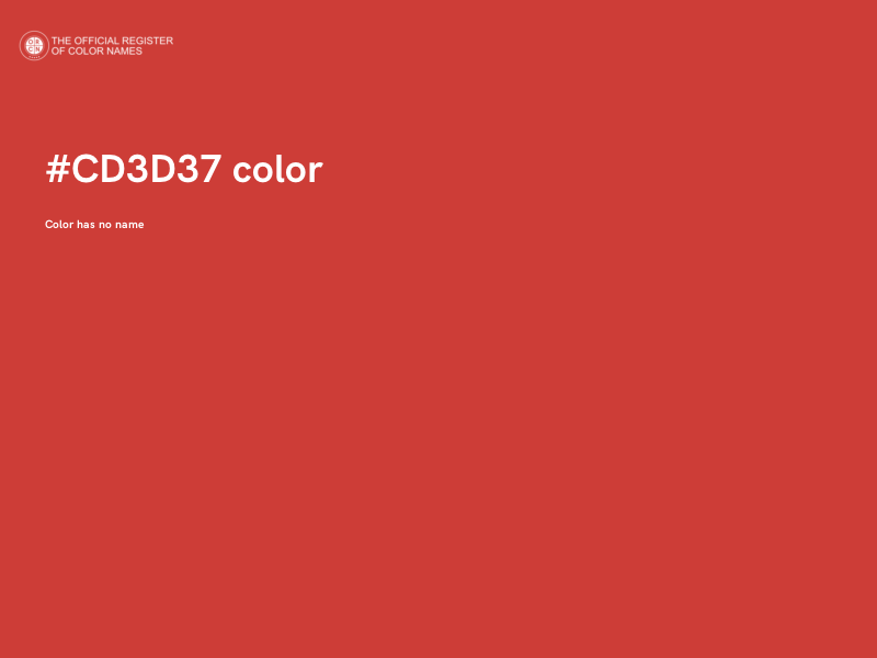 #CD3D37 color image