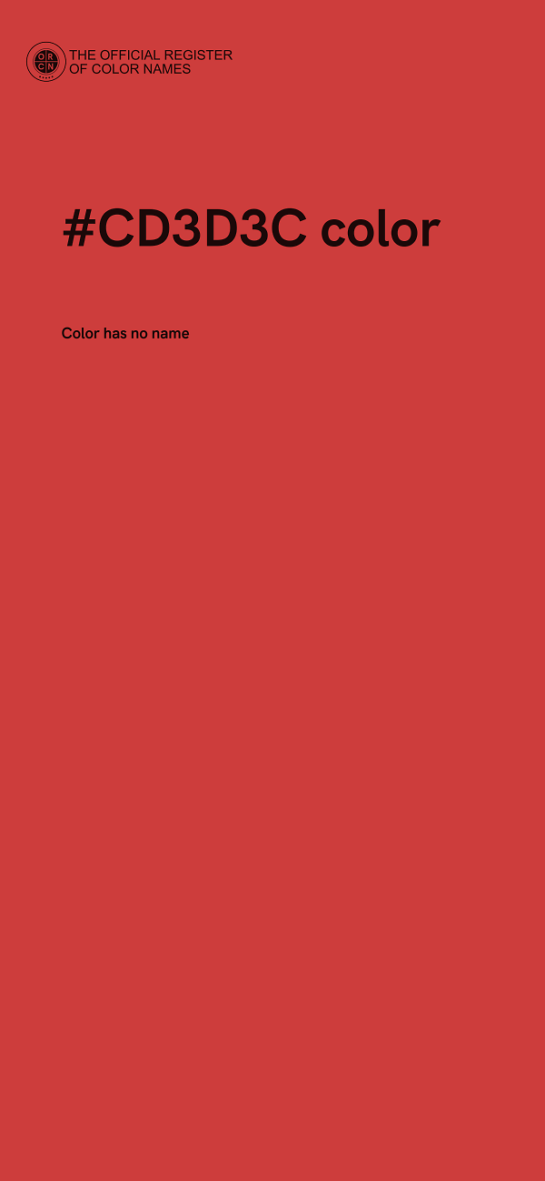 #CD3D3C color image