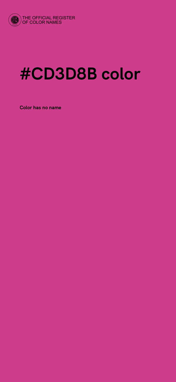 #CD3D8B color image