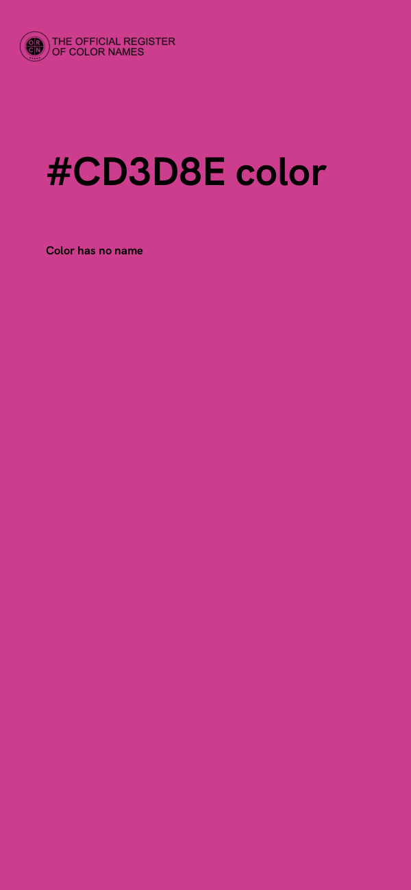 #CD3D8E color image