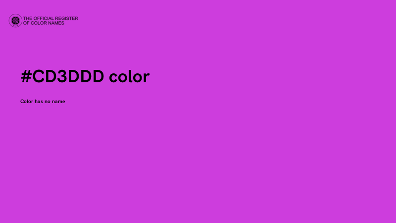 #CD3DDD color image