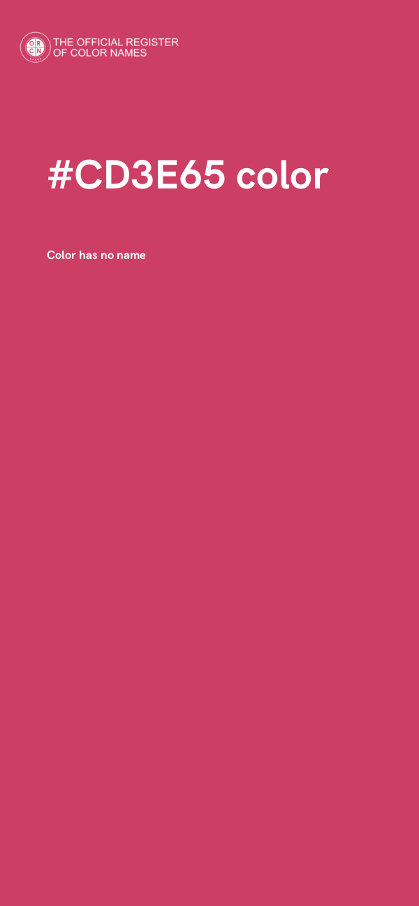 #CD3E65 color image