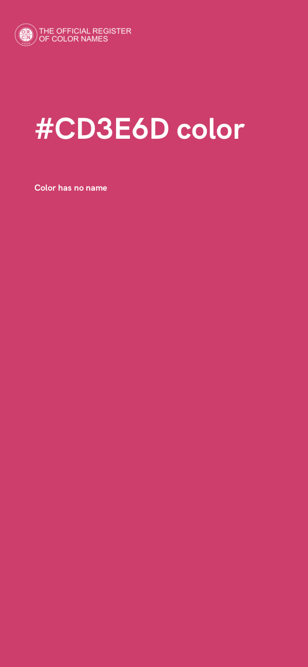 #CD3E6D color image