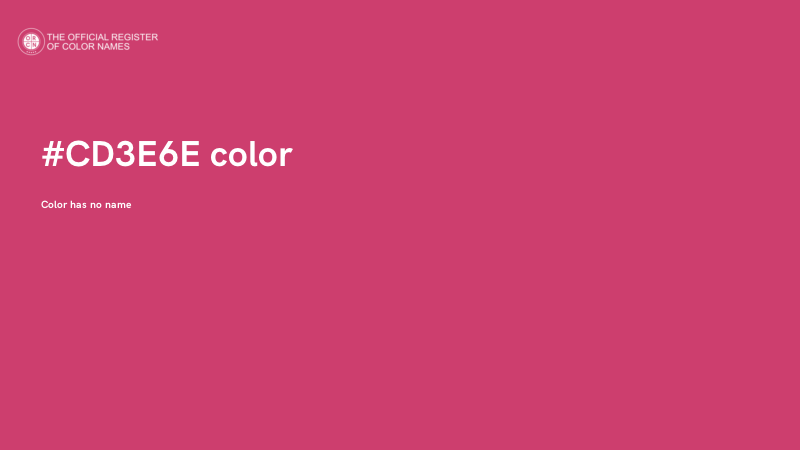 #CD3E6E color image