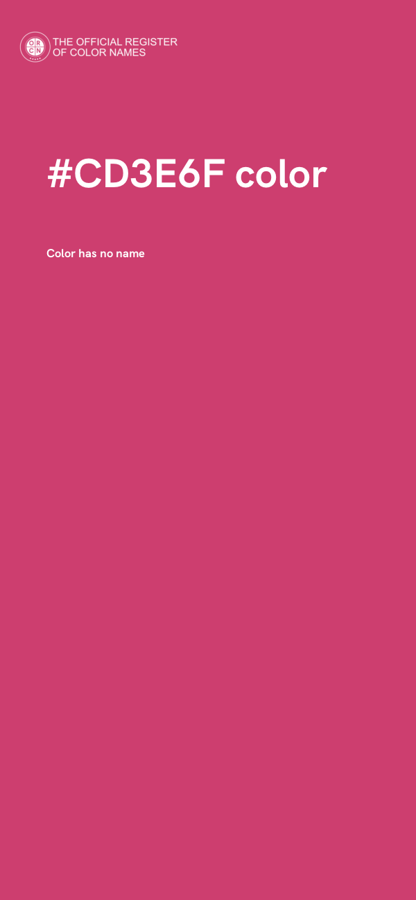 #CD3E6F color image
