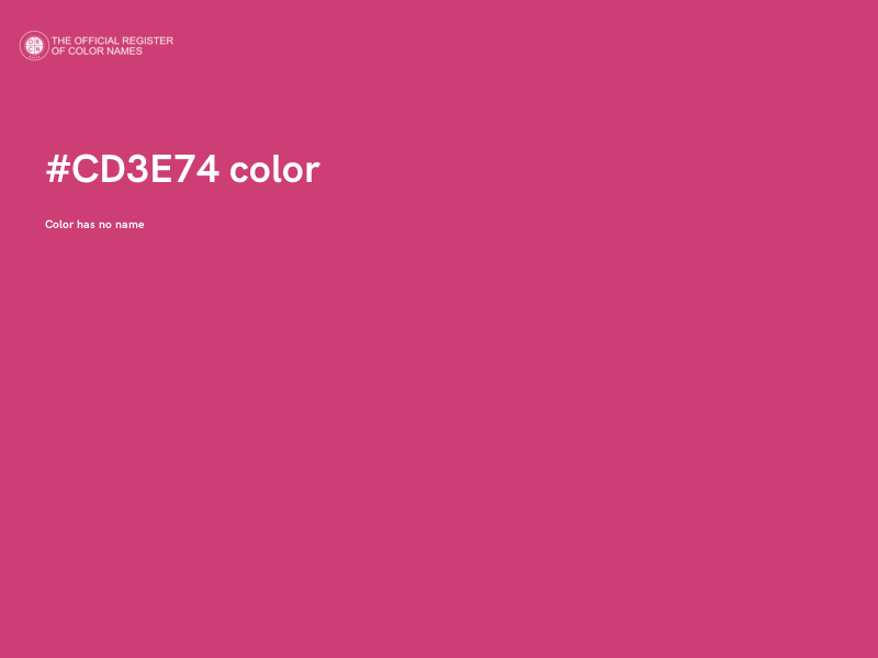 #CD3E74 color image