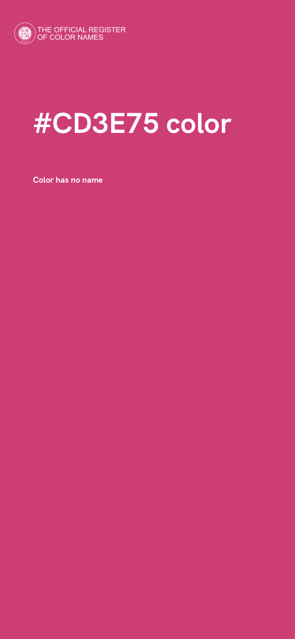 #CD3E75 color image