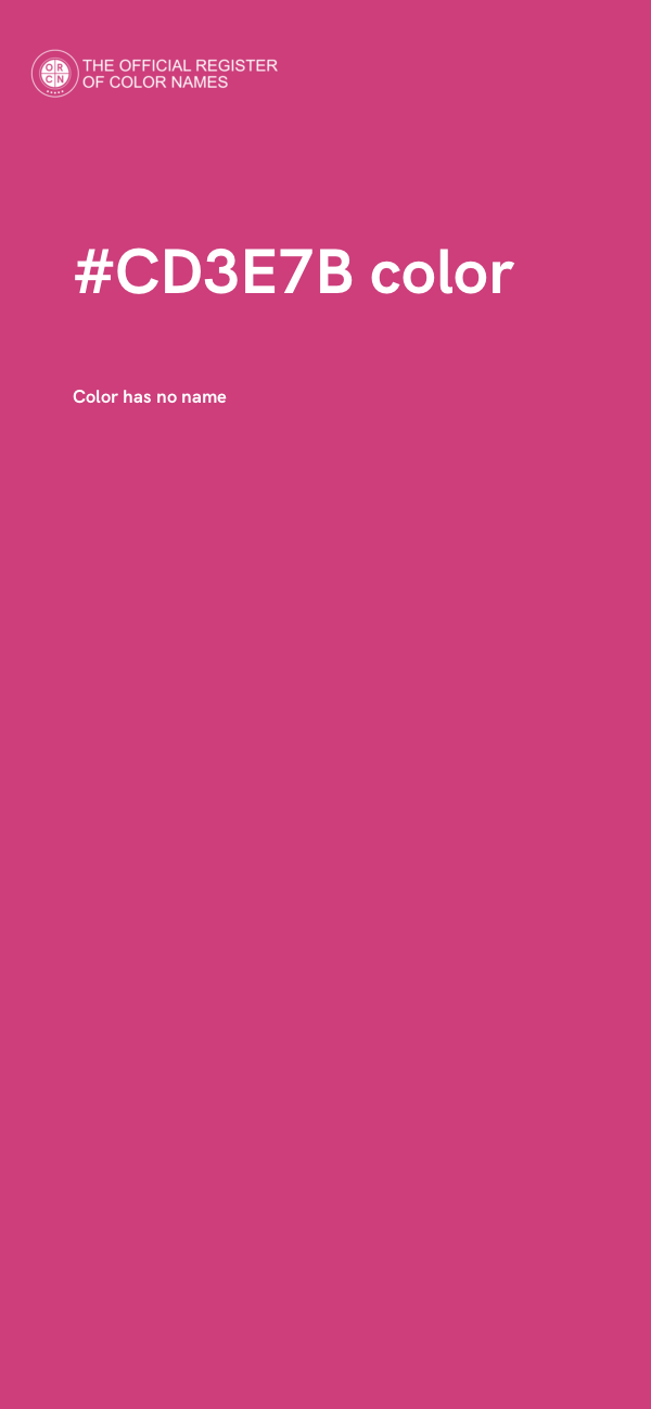 #CD3E7B color image