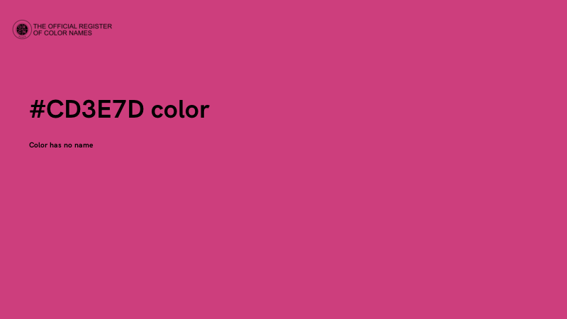 #CD3E7D color image