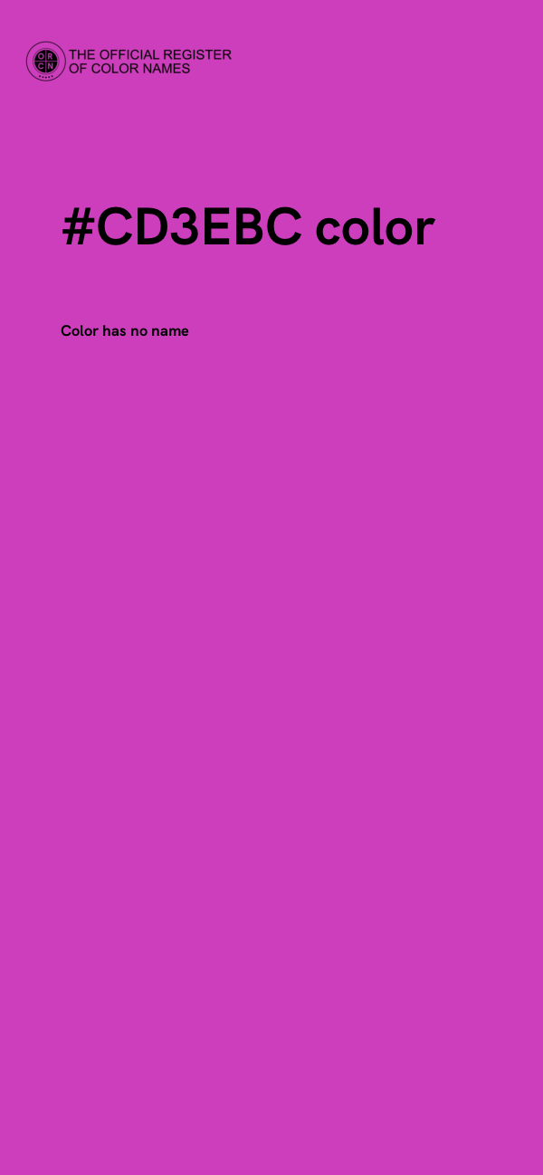 #CD3EBC color image