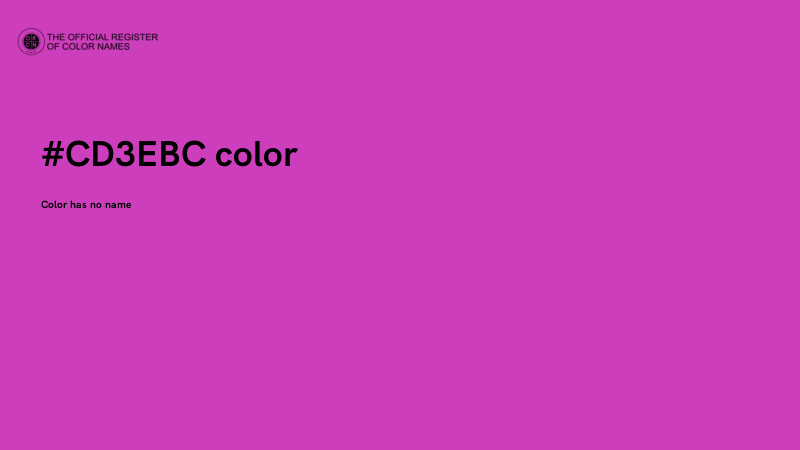 #CD3EBC color image
