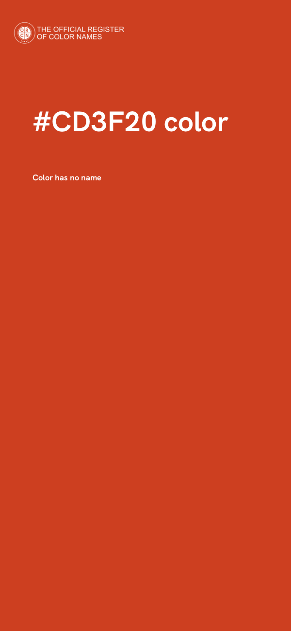 #CD3F20 color image