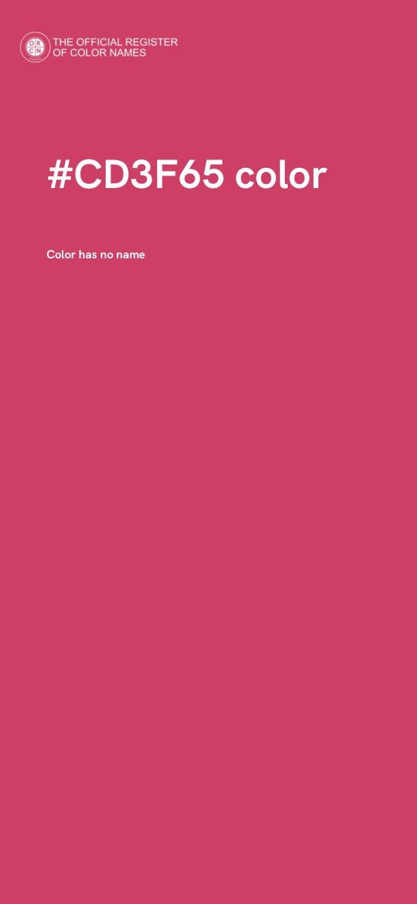 #CD3F65 color image