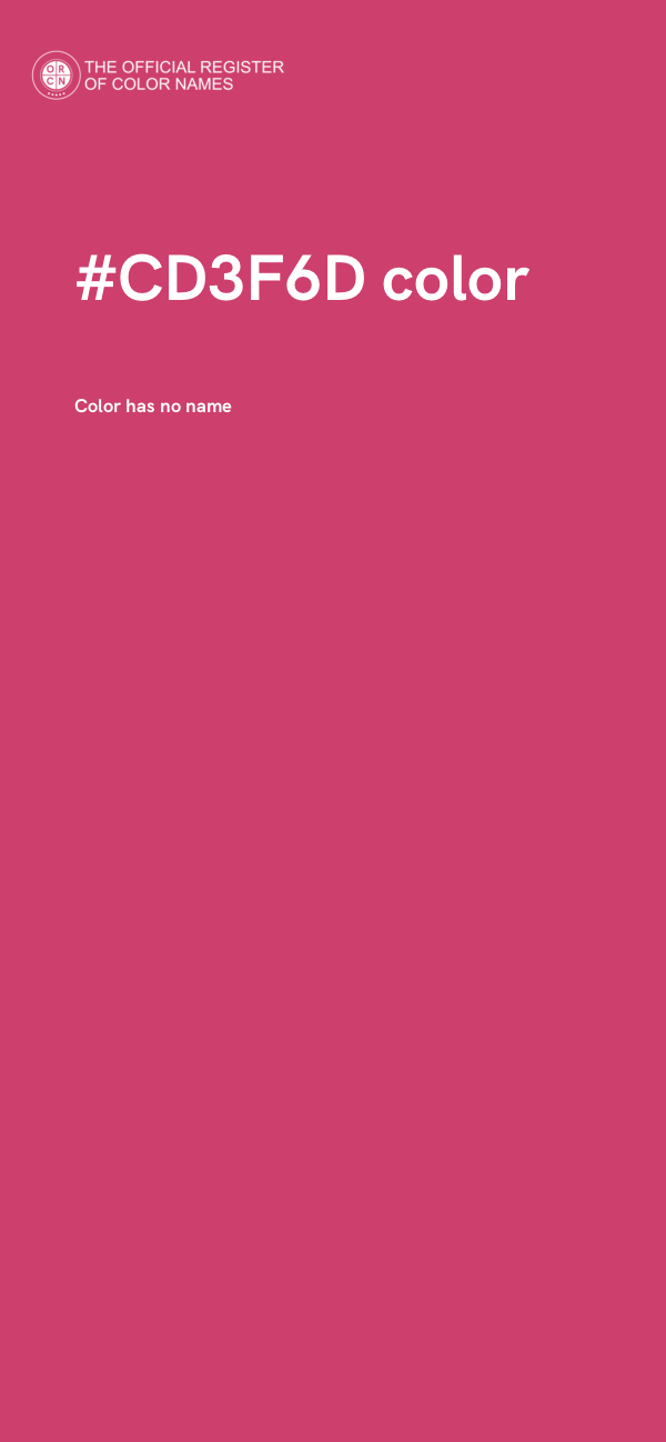 #CD3F6D color image