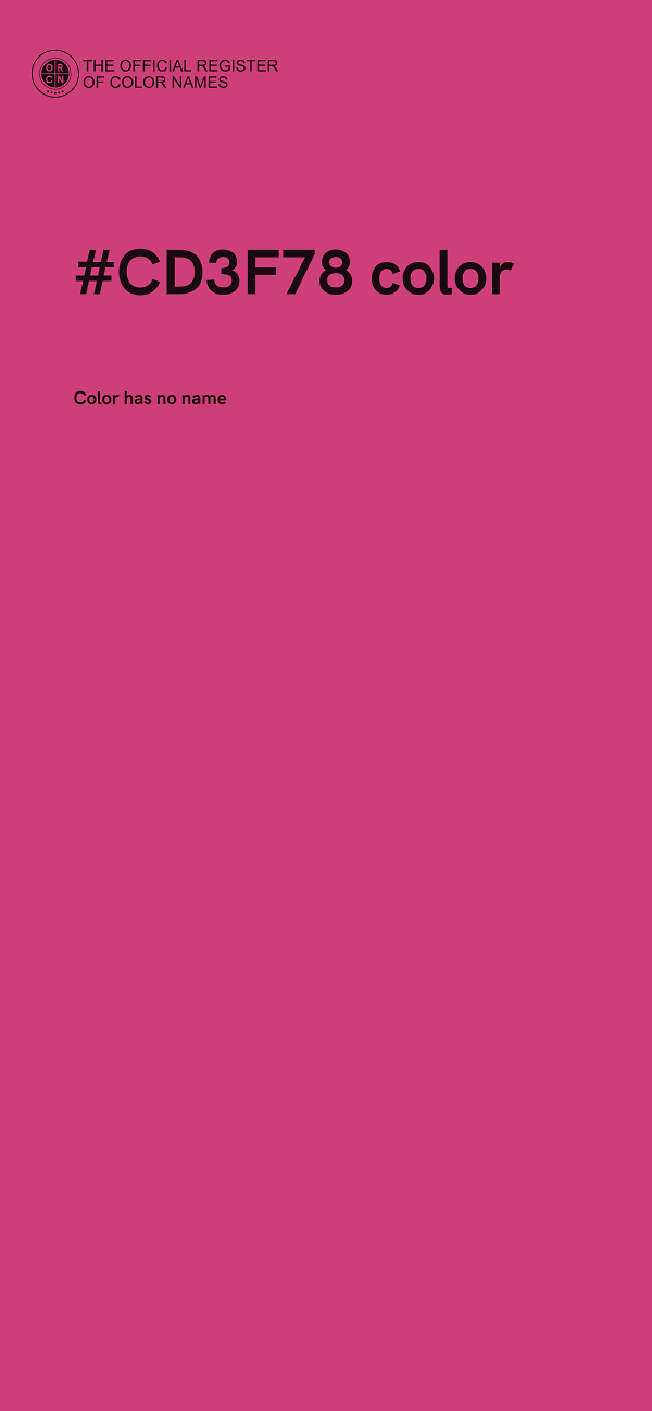 #CD3F78 color image