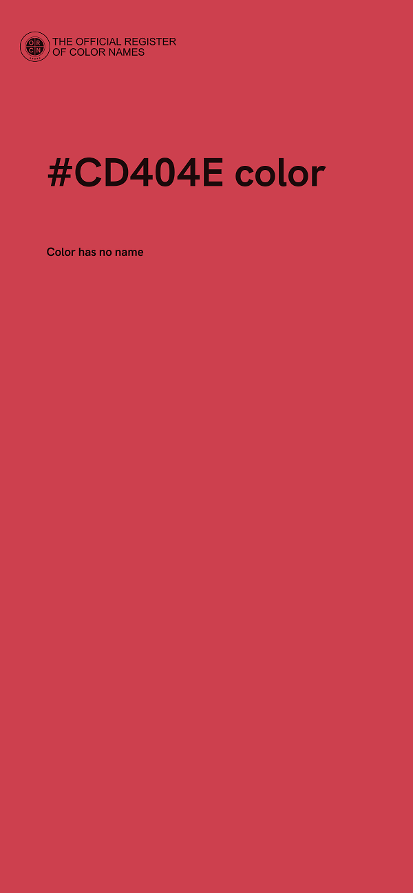 #CD404E color image