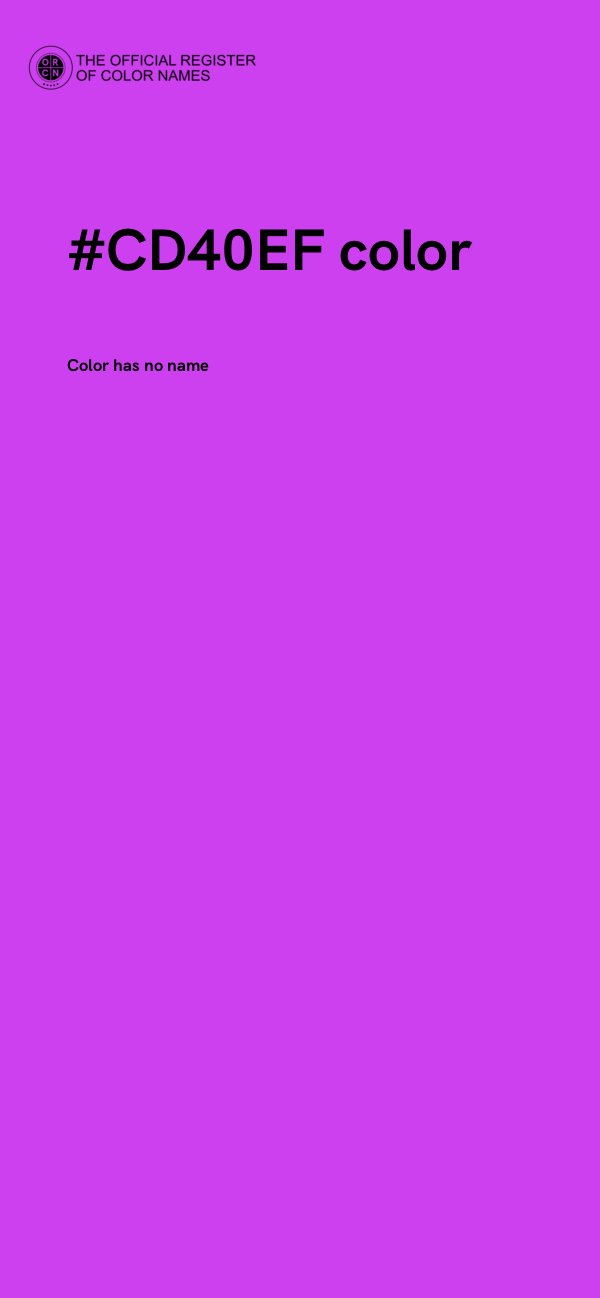 #CD40EF color image