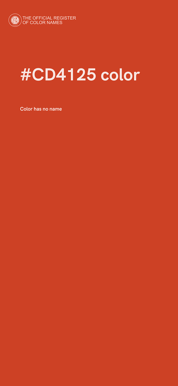 #CD4125 color image