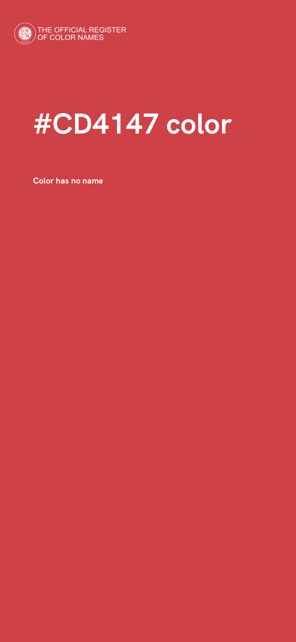#CD4147 color image