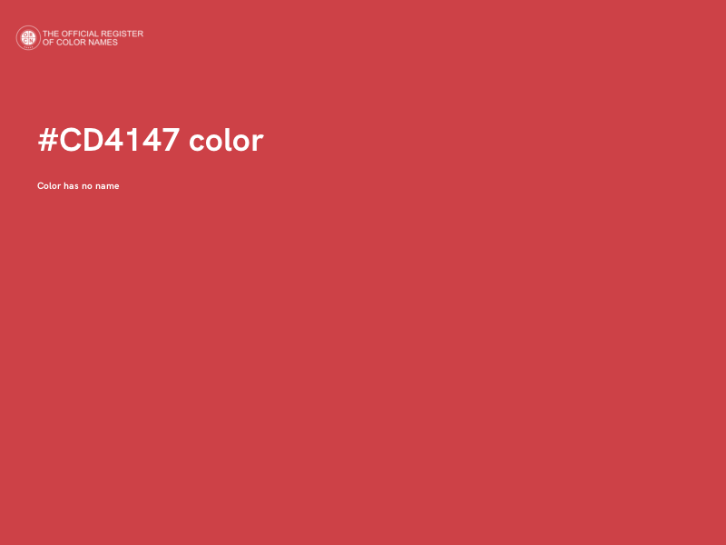 #CD4147 color image
