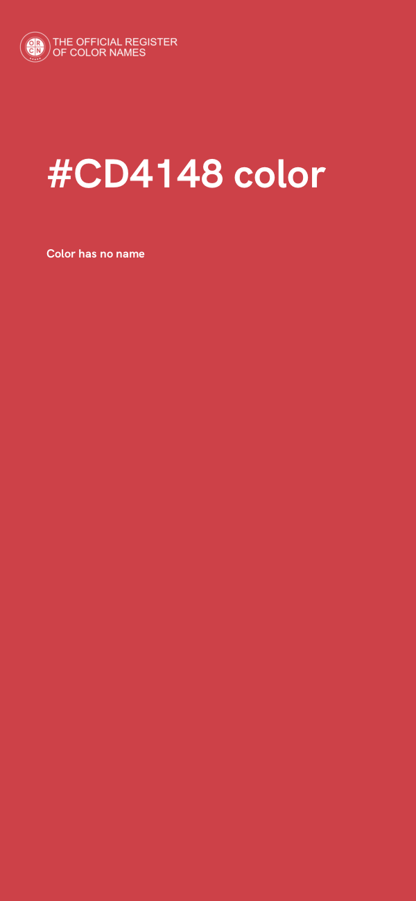 #CD4148 color image