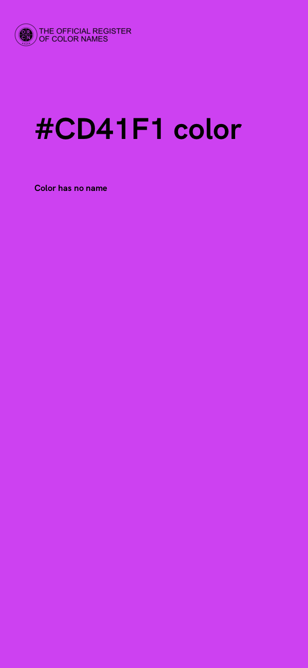 #CD41F1 color image