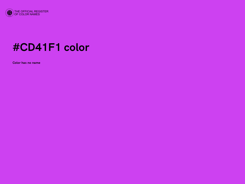 #CD41F1 color image