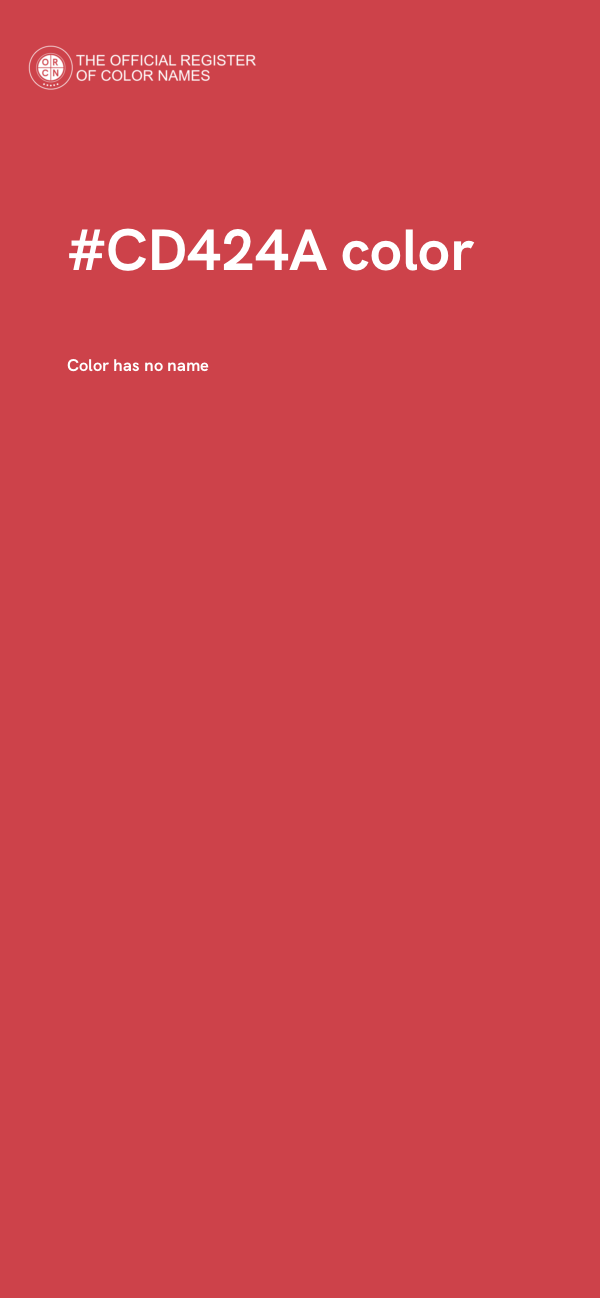 #CD424A color image