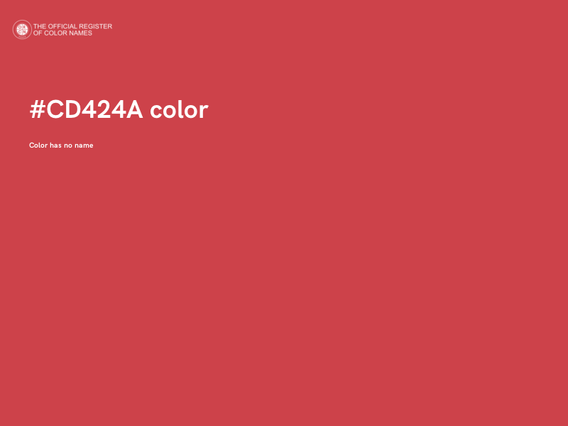 #CD424A color image