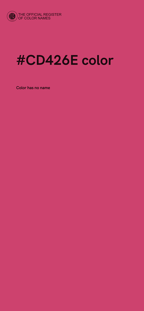 #CD426E color image