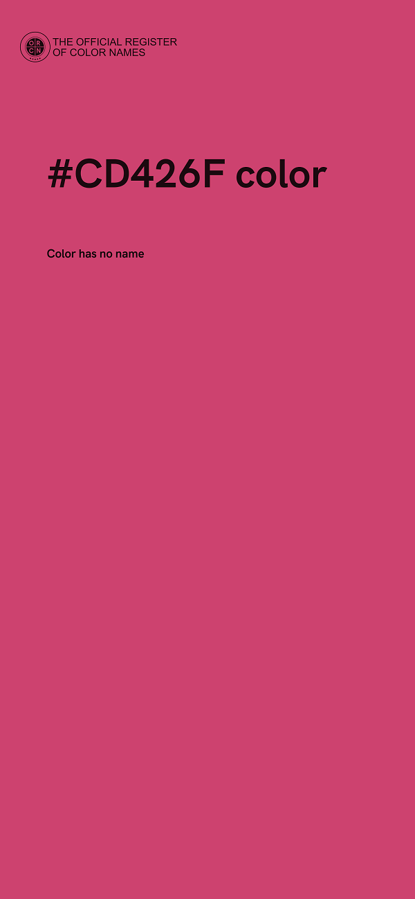 #CD426F color image